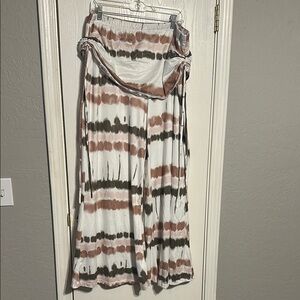 Striped pants in Pink and Brown